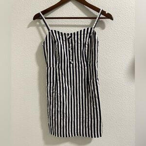 Nain Striped navy and White mini Dress